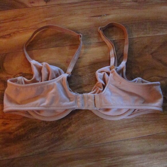 Victoria's Secret Beige Cotton Unlined Perfect Coverage Bra Size 38B - Picture 5 of 7